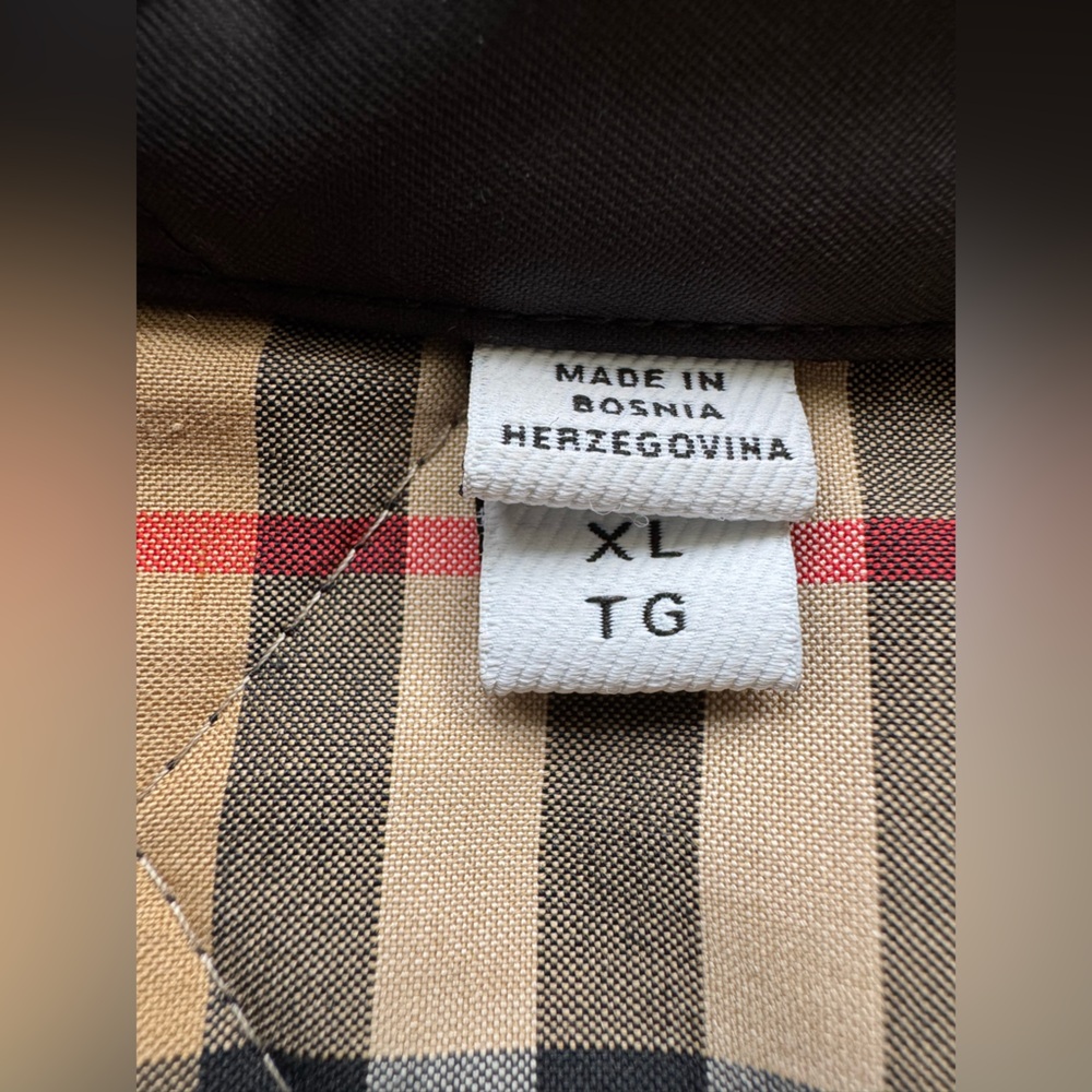 Burberry Fernleigh Quilted Jacket Black Check Lined XL - Picture 15 of 16
